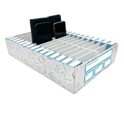 Contenitore portacellulare - 30 posti - cartone ondulato -  26,5 x 38,5 x 8 cm - Brefiocart