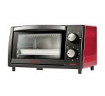 Forno elettrico ventilato - 10 L - nero/rosso - Girmi