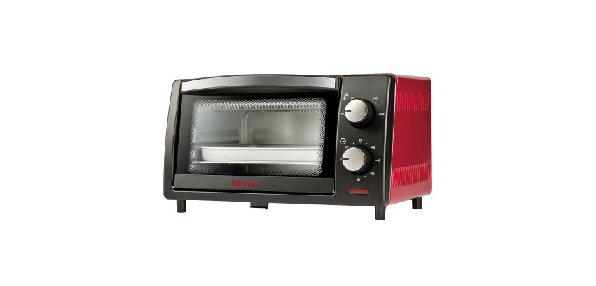 Forno elettrico ventilato - 10 L - nero/rosso - Girmi