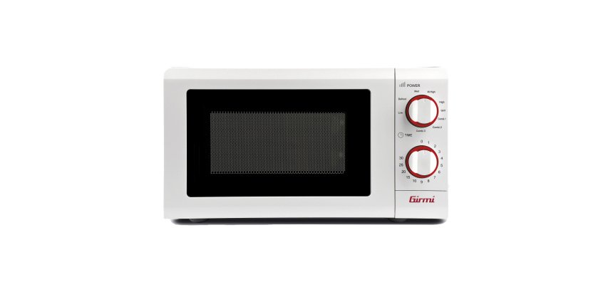 Forno a microonde - con cottura combinata - 20 L - bianco/rosso - Girmi