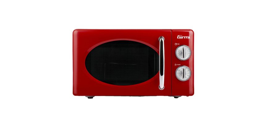 Forno a microonde vintage - con cottura combinata - 20 L - rosso - Girmi