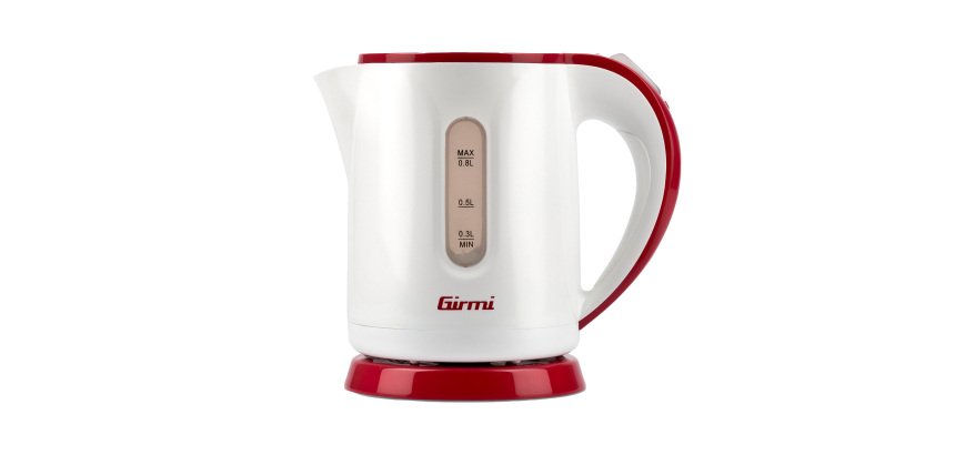 Bollitore elettrico - 800 ml - bianco/rosso - Girmi