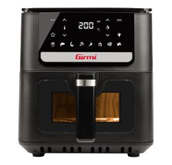 Friggitrice ad aria - a 2 altezze - 6,5 L - 28,5 x 30,5 x 38 cm - nero - Girmi