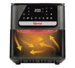 Friggitrice ad aria - a 2 altezze - 6,5 L - 28,5 x 30,5 x 38 cm - nero - Girmi