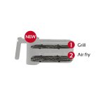 Friggitrice ad aria - a 2 altezze - 6,5 L - 28,5 x 30,5 x 38 cm - nero - Girmi