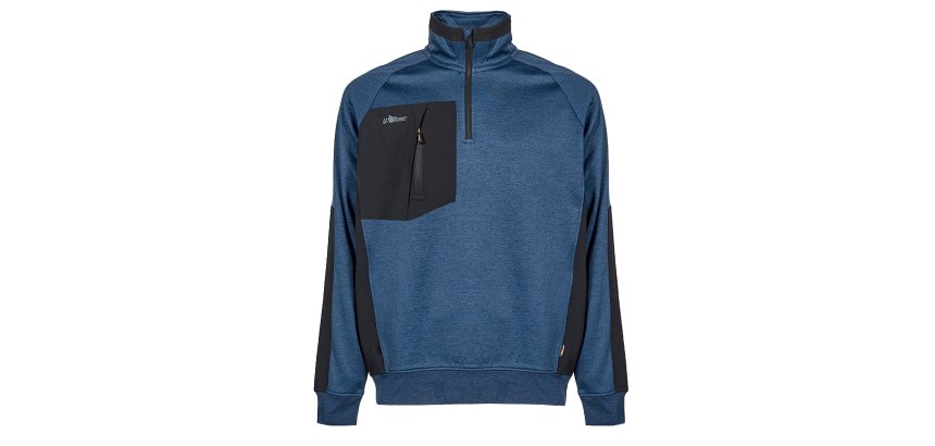 Felpa mezza zip  U-Power Leeds, blu