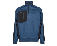 Felpa mezza zip Leeds - taglia XL - blu - U-Power