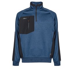 Felpa mezza zip Leeds - taglia XL - blu - U-Power