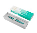 Penna sfera Jotter - Global Icon Miami - punta M - fusto turchese - Parker