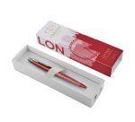 Penna sfera Jotter - Global Icon London - punta M - fusto rosso - Parker