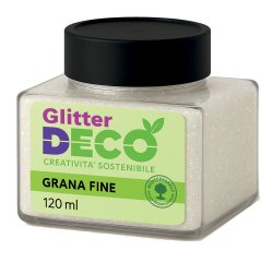 Glitter Bio grana fine - 120ml - iridescente - Deco