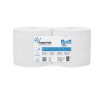 Bobina asciugatutto - 2 veli - goffratura a onda -  diametro 26 cm - 19,5 gr - 23,4 cm x 112,1 mt - bianco - Papernet
