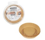 Vaschette cartaforno per friggitrice ad aria - in astuccio - diametro 16 cm - altezza 4,5 cm - avana - Perfetto Kitchen - conf. 50 p ezzi
