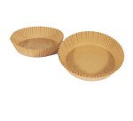 Vaschette cartaforno per friggitrice ad aria - in astuccio - diametro 16 cm - altezza 4,5 cm - avana - Perfetto Kitchen - conf. 50 p ezzi