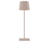 Lampada da tavolo 851 - ricaricabile - 8 x 30 cm - metallo - tortora - Palmina