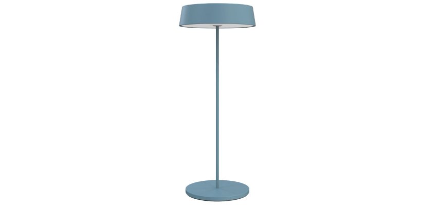 Lampada da tavolo 901 - c/aggancio magnetico - 10 x 30 cm - alluminio - blu - Palmina