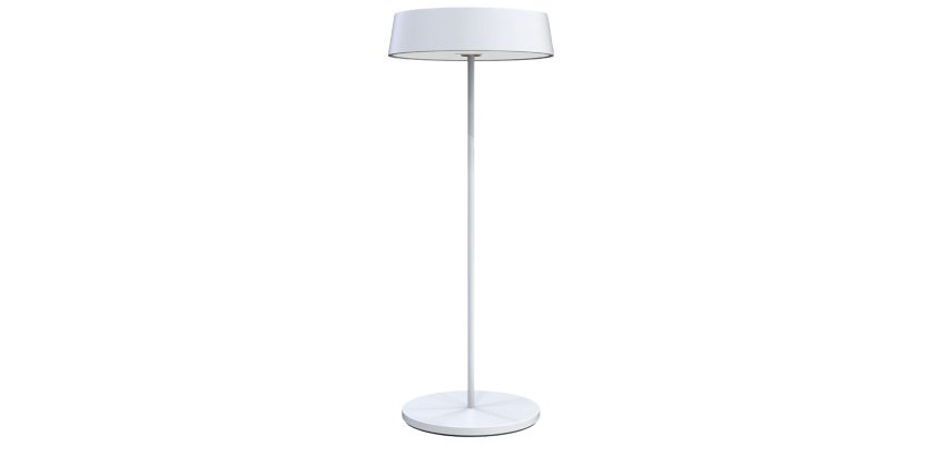 Lampada da tavolo 901 - c/aggancio magnetico - 10 x 30 cm - alluminio - bianco - Palmina