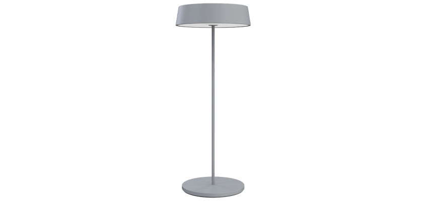 Lampada da tavolo 901 - c/aggancio magnetico - 10 x 30 cm - alluminio - grigio - Palmina