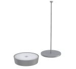 Lampada da tavolo 901 - c/aggancio magnetico - 10 x 30 cm - alluminio - grigio - Palmina