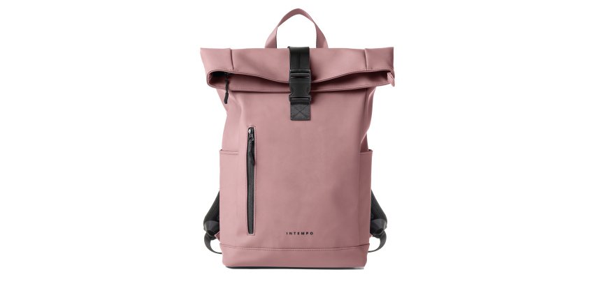 Zaino Roll-top Drop2Go - 30 x 42 x 14 cm - gomma - cipria - In Tempo