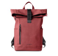Zaino Roll-top Drop2Go - 30 x 42 x 14 cm - gomma - bordeaux - In Tempo