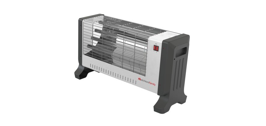 Stufa al quarzo VESUVIO - 1200W - 52 x 30 x 19 cm - Melchioni Family