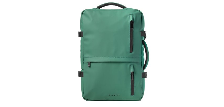 Zaino Travel Backpack Drop2Go - 30 x 15 x 45 cm - gomma - verde - In Tempo