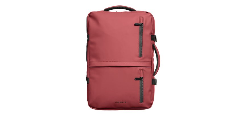 Zaino Travel Backpack Drop2Go - 30 x 15 x 45 cm - gomma - bordeaux - In Tempo