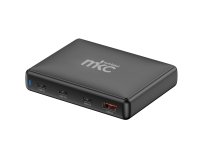 Caricatore USB -  140W -  3 USB-C + 1 USB-A - Nero -MKC Melchioni