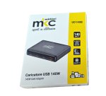 Caricatore USB -  140W -  3 USB-C + 1 USB-A - Nero -MKC Melchioni