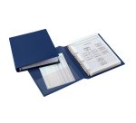 Raccoglitore Sanremo 2000 - 23 x 33 cm - 4 anelli a D 25 mm - dorso 4 cm - blu - Sei Rota