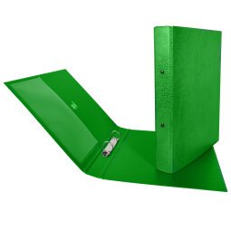 Raccoglitore Stelvio - 2 anelli tondi 25 mm - dorso 3 cm - 22 x 30 cm - verde - Sei Rota