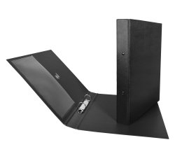 Raccoglitore Stelvio - 22 x 30 cm - 2 anelli a R 25 mm - dorso 3 cm - nero - Sei Rota