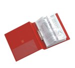 Raccoglitore Stelvio - 22 x 30 cm - 2 anelli a Q 65 mm - dorso 9 cm - rosso - Sei Rota