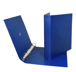 Raccoglitore Stelvio - 4 anelli tondi 25 mm - dorso 3 cm -15 x 21 cm - blu - Sei Rota