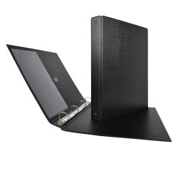 Raccoglitore Stelvio - 22 x 30 cm - 4 anelli a R 25 mm - dorso 3 cm - nero - Sei Rota