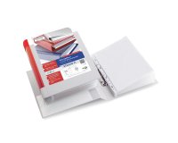 Raccoglitore personalizzabile Stelvio TI - 2 anelli a D 40 mm - dorso 5,5, cm - 22 x 30 cm - bianco - Sei Rota