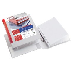 Raccoglitore personalizzabile Stelvio TI - 4 anelli tondi 13 mm - dorso 2 cm - 22 x 30 cm - bianco - Sei Rota