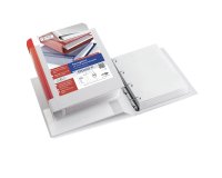 Raccoglitore personalizzabile Stelvio TI - 4 anelli a D 40 mm - dorso 5,5 cm - 22 x 30 cm - bianco - Sei Rota