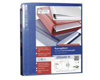 Raccoglitore personalizzabile Stelvio TI - 4 anelli a D 40 mm - dorso 5,5 cm - 22 x 30 cm - blu - Sei Rota