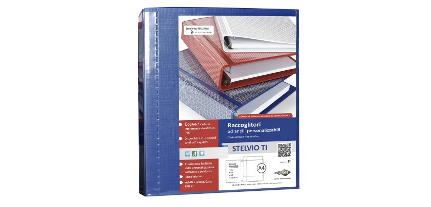 SEI Rota Stelvio TI ring binder A4 Blue