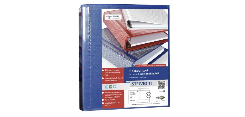 SEI Rota Stelvio TI ring binder A4 Blue