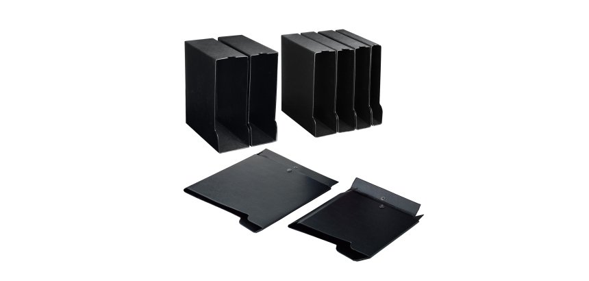 Custodia per raccoglitori 30 - dorso 4,5 cm - nero - Sei rota