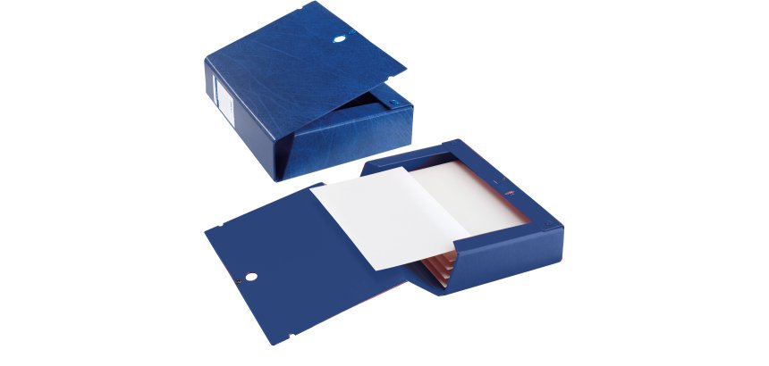 Scatola archivio Scatto - dorso 12 cm - 25 x 35 cm - blu - Sei Rota