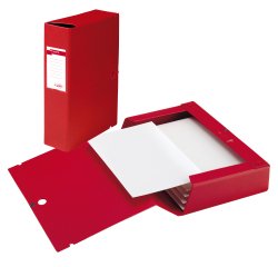 Scatola archivio Scatto - dorso 12 cm - 25 x 35 cm - rosso - Sei Rota