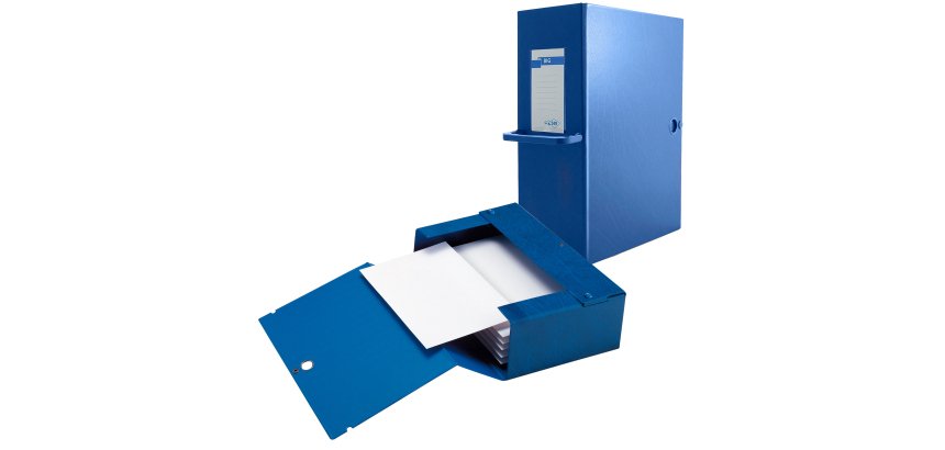 Scatola archivio Big 120- con maniglia - dorso 12 cm - 25 x 35 cm - blu - Sei Rota