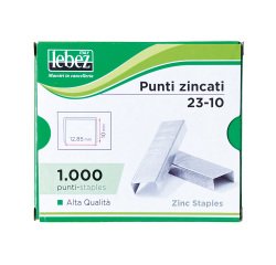 Punti KH - 23/10 - alti spessori - acciaio zincato - metallo - Lebez - conf. 1000 pezzi