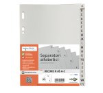 Separatore alfabetico A/Z Record R - PP - 15x21 cm - A5 - grigio - Sei Rota