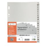 Separatore alfabetico A/Z Record R - PPL - 15x21 cm - A5 - grigio - Sei Rota