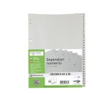 Separatore numerico 1/31 Record R - PP - 21 x 29,7 cm - A4 - grigio - Sei Rota